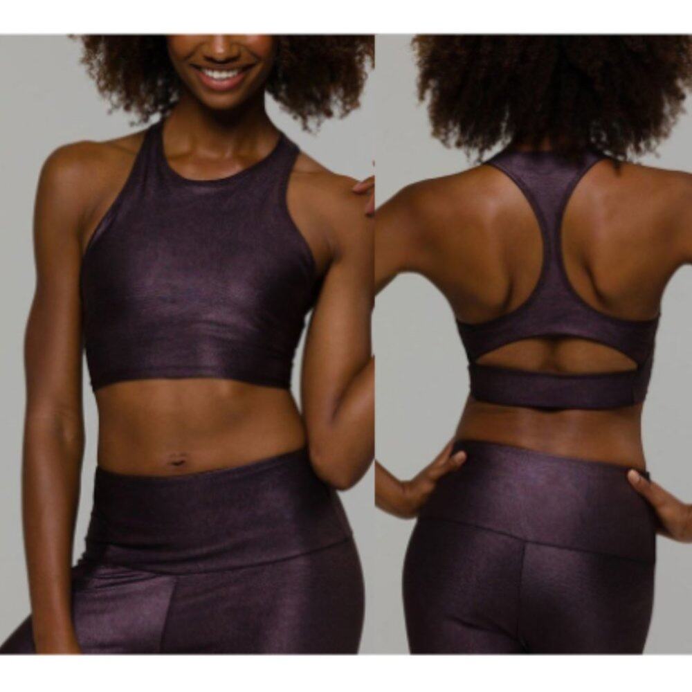 Onzie Peek-a-Boo Racer Metallic Bra